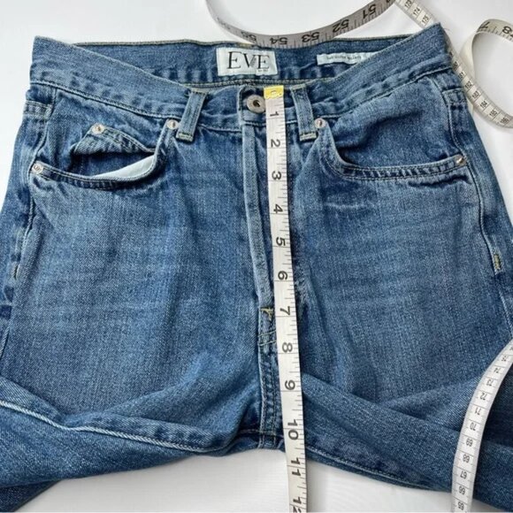 Eve Denim Silver Bullet Jeans Button Fly Medium Wash, Size 25 - Picture 11 of 11